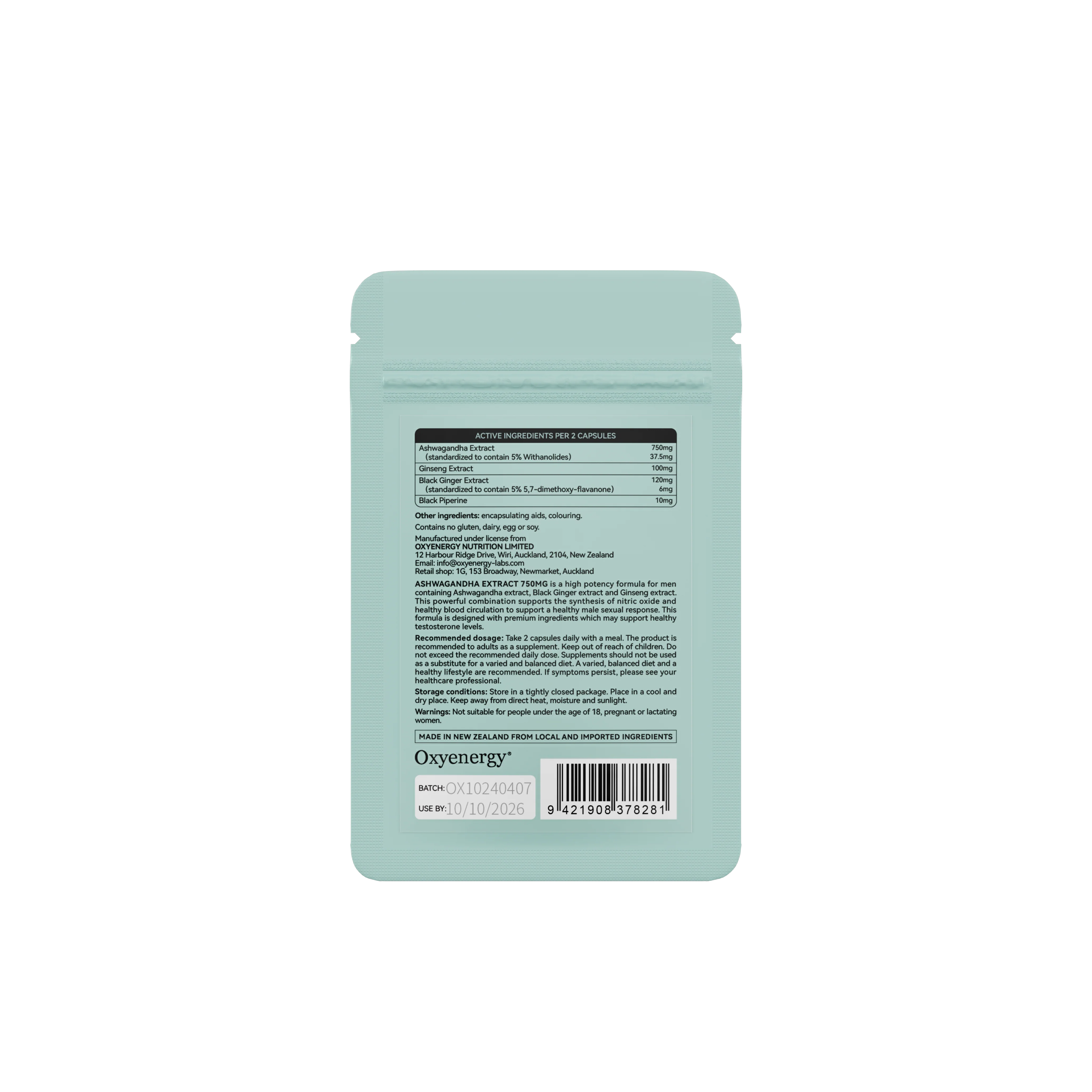 Ashwagandha 750mg Sachet - Image 4